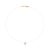 Gargantilha fio de nylon banhado a ouro 18k com zircônia (53256206)