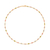 Cordão banhado a ouro 18k com pedras coloridas (53087214)