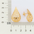 Brinco gota banhado a ouro 18k (52732100) na internet