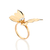 Maxi anel borboleta banhado a ouro 18k com zircônias (51348606) - comprar online