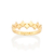 Anel skinny pó de estrelas banhado a ouro 18k (51344700) - comprar online