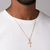 Pingente cruz banhado a ouro 18k (54284300) - Estilo Dixe | Semijoias Rommanel