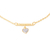 Pulseira banhada a ouro 18k com aplicação de rhodium (55035400) - comprar online