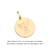 Medalha anjo personalizável banhada a ouro 18k (54281600)