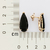 Brinco gota banhado a ouro 18k com cristais (52743327) na internet