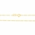 Cordão banhado a ouro 18k elo alternado e batido (53007100) - comprar online