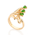 Anel vaso da prosperidade banhado a ouro 18k com cristais (51346131) - comprar online