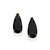 Brinco gota banhado a ouro 18k com cristais (52743327) - comprar online