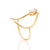 Anel skinny gota banhado a ouro 18k com zircônia (51350806) - comprar online