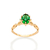 Anel skinny banhado a ouro 18k com zircônia - comprar online
