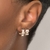 Kit brinco meia argola banhado a ouro 18k (52739100) - Estilo Dixe | Semijoias Rommanel
