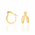Brinco banhado a ouro 18k (52359800) - comprar online