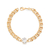 Pulseira banhada a ouro 18k com zircônia (55217806)