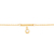 Pulseira banhada a ouro 18k com imitação de pedra (55035500) - comprar online