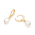 Brinco argola banhado a ouro 18k com pérolas barrocas (52738426) - comprar online