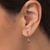 Brinco argola banhado a ouro 18k com cristais (52716233) - Estilo Dixe | Semijoias Rommanel