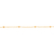 Pulseira banhada a ouro 18k com globos (55085400) - comprar online