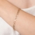 Pulseira coração banhada a ouro 18k (55217400) na internet