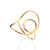 Anel oval banhado a ouro 18k (51346000)