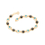 Pulseira banhada a ouro 18k olho negro (55141214)