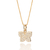 Pingente borboleta banhado a ouro 18k com zircônias (54287406) - comprar online