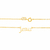 Gargantilha banhada a ouro 18k escrito jesus (53184300) - comprar online