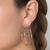 Brinco meia argola banhado a ouro 18k (52736200) - Estilo Dixe | Semijoias Rommanel