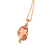Pingente rosto princesa Bela banhado a ouro 18k com aplicação de resina (54282714) - comprar online