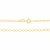 Gargantilha banhada a ouro 18k fio de corações (53112400) - comprar online