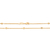 Gargantilha banhada a ouro 18k com bolas (53029000) - comprar online