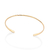 Bracelete liso banhado a ouro 18k (55213100)