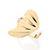 Anel meia asa de borboleta banhado a ouro 18k (51350400) - comprar online