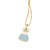 Pingente vestido Cinderela banhado a ouro 18k com aplicação de resina (54282303) - comprar online