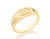 Anel banhado a ouro 18k abc (51060000)