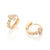 Brinco argola cruz banhado a ouro 18k com zircônia (52738106) - comprar online