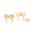 Brinco tiara minnie banhado a ouro 18k com zircônias (52731206) - comprar online