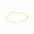 Pulseira banhada a ouro 18k com bolas (55137000)