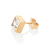 Brinco one solitário banhado a ouro 18k com zircônia (52732006) - comprar online