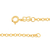 Pulseira banhada a ouro 18k (55042600) - comprar online