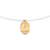 Gargantilha fio nylon com nossa senhora de nazaré banhado a ouro 18k (53255593) - comprar online