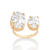 Maxi anel ajustável banhado a ouro 18k com zircônias (51352106) - comprar online