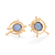 Brinco dos desejos banhado a ouro 18k com cristal (52726103)