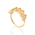 Anel skinny corações banhado a ouro 18k com zircônias (51346506)