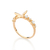 Anel skinny borboleta banhado a ouro 18k com zircônias (51348306) - comprar online