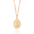 Pingente medalha Nossa Senhora de Nazaré banhado ouro 18k (54287193) - comprar online