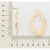 Maxi brinco gota banhado a ouro 18k (52712000) na internet