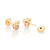Brinco minnie baby banhado a ouro 18k com zircônias (52735097) - comprar online