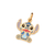 Pingente Stitch banhado a ouro 18k com aplicação de resina (54286314)