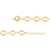Pulseira banhada a ouro 18k formada por elos ovais (55102600) - comprar online
