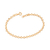 Pulseira corações banhada a ouro 18k (55206200)
